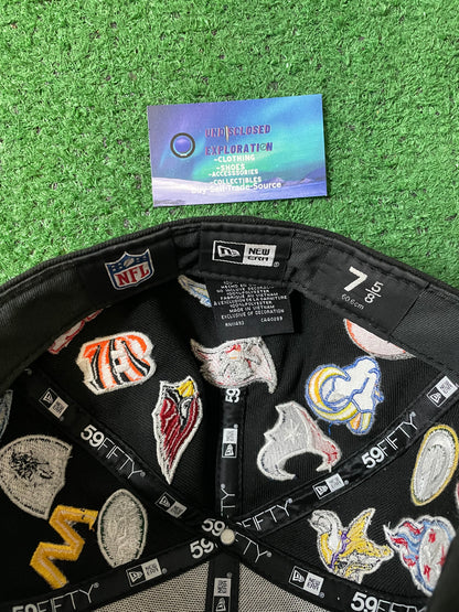 NFL all over patch fitted hat