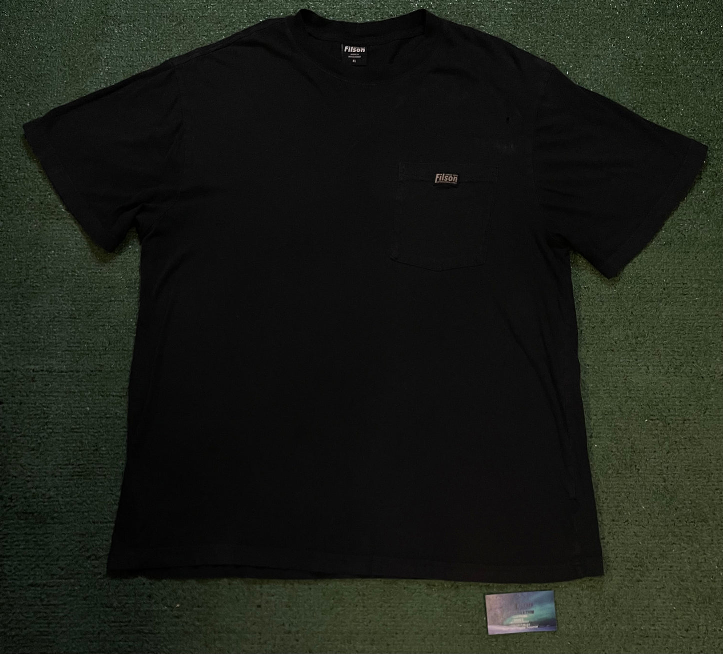 Filson black pocket tee