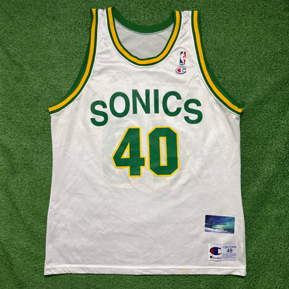 Vintage Seattle SuperSonics Shawn Kemp Jersey Champion