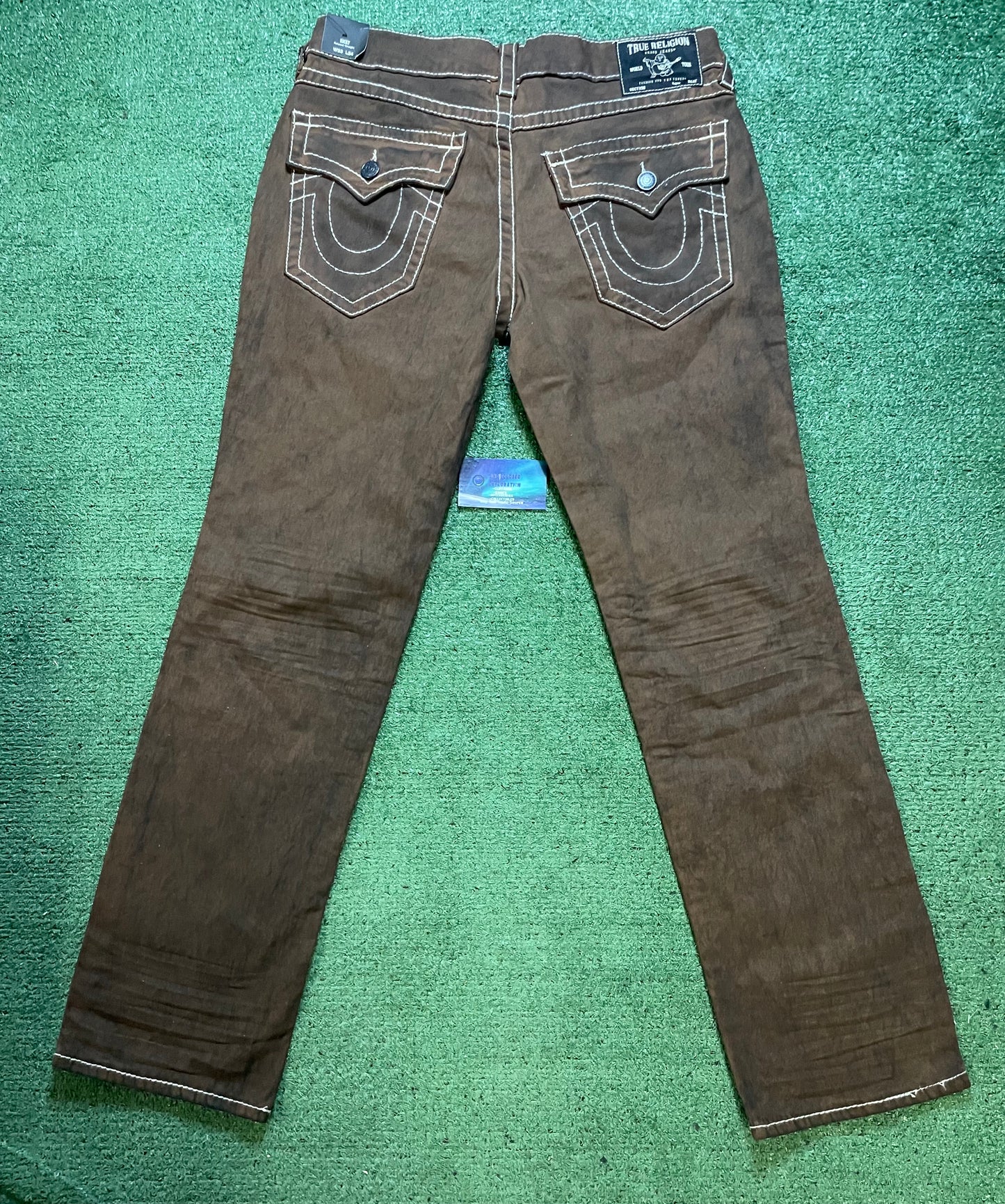 True Religion brown wash Ricky jeans