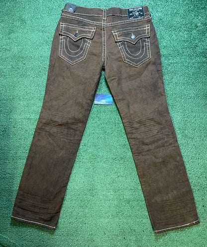 True Religion brown wash Ricky jeans