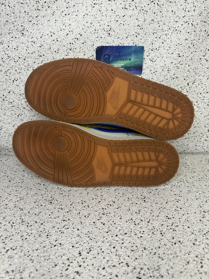 Jordan 1 Low Travis Scott Canary 9 Men/10.5 Women “Preowned”