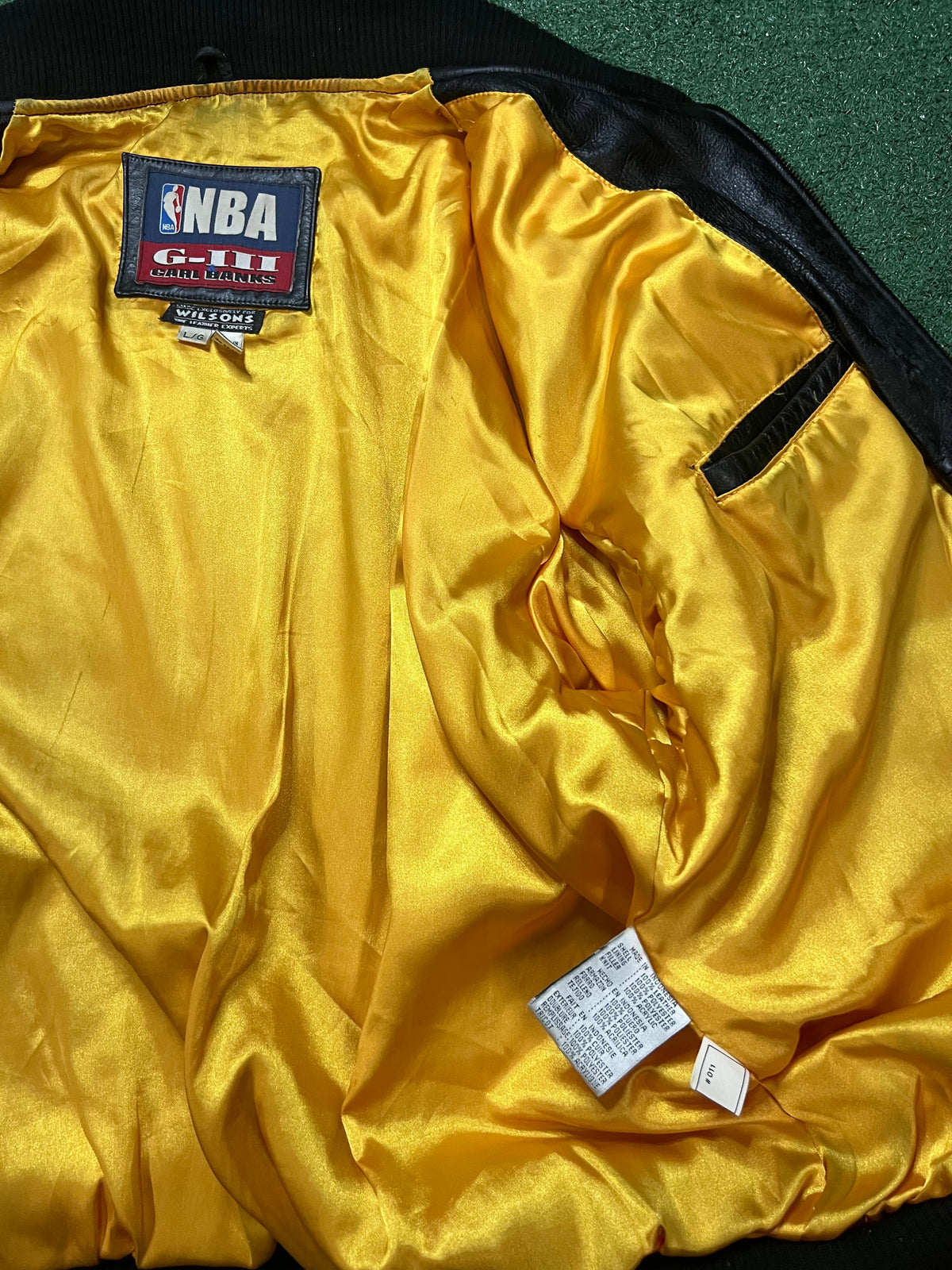 Vintage 1990s Seattle Sonics Wilson leather jacket