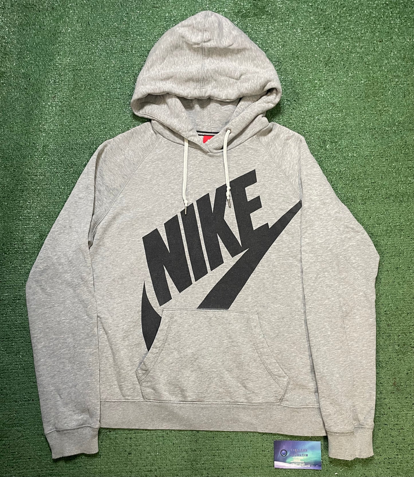 Nike black & grey swoosh logo hoodie