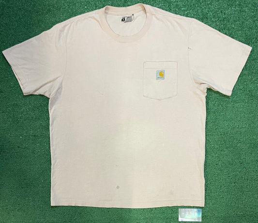 Carhartt pink basic pocket tee