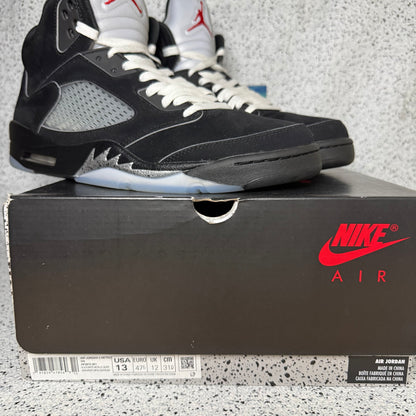 Jordan 5 Black Metallic Reimagined 13 Men “Preowned”