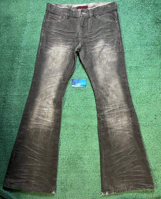 Jaded London brown distressed jeans