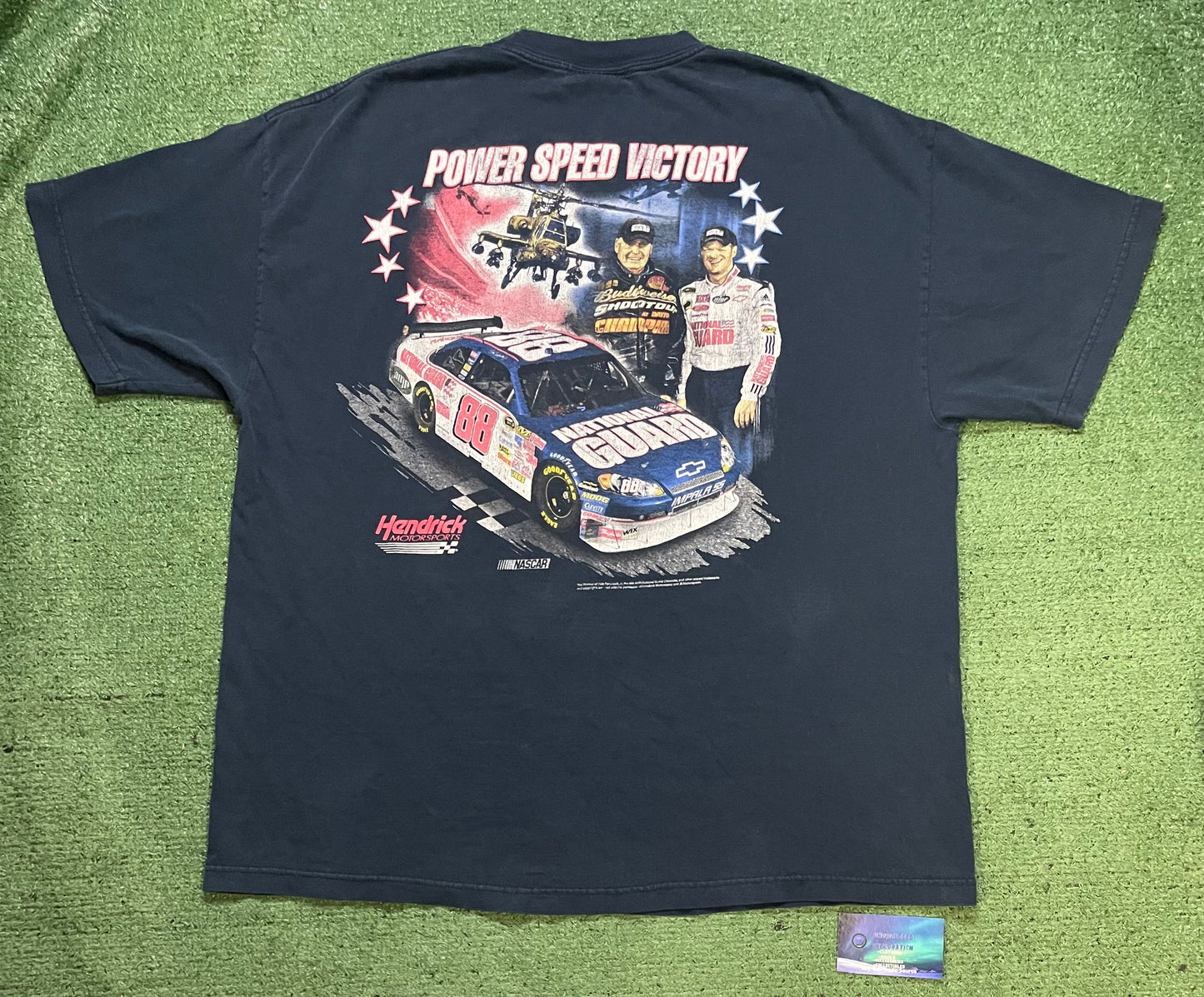 Vintage 2000s Dale Earnhardt Budweiser shootout tee