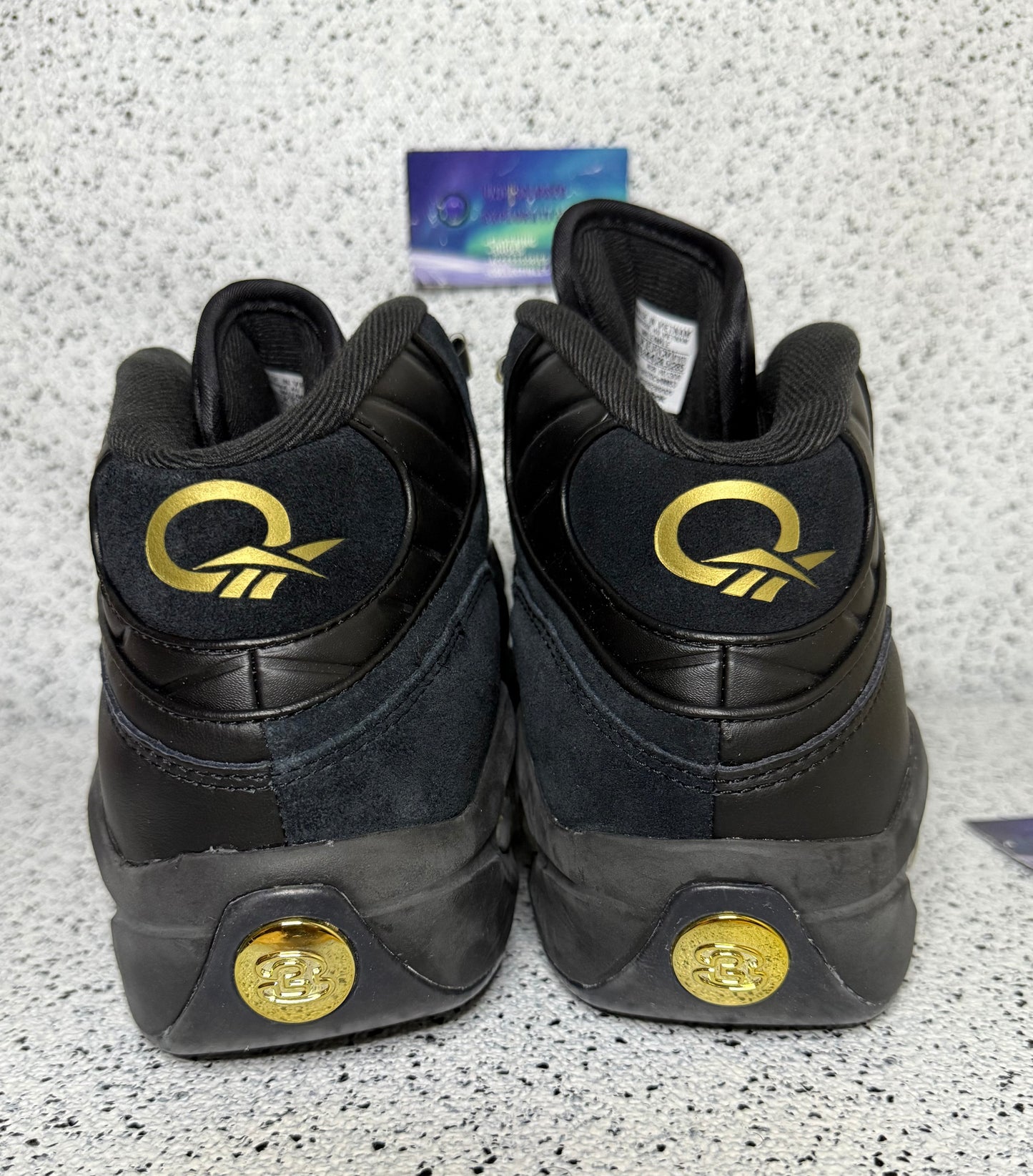 Reebok AI Question Mid Lux Black Gold