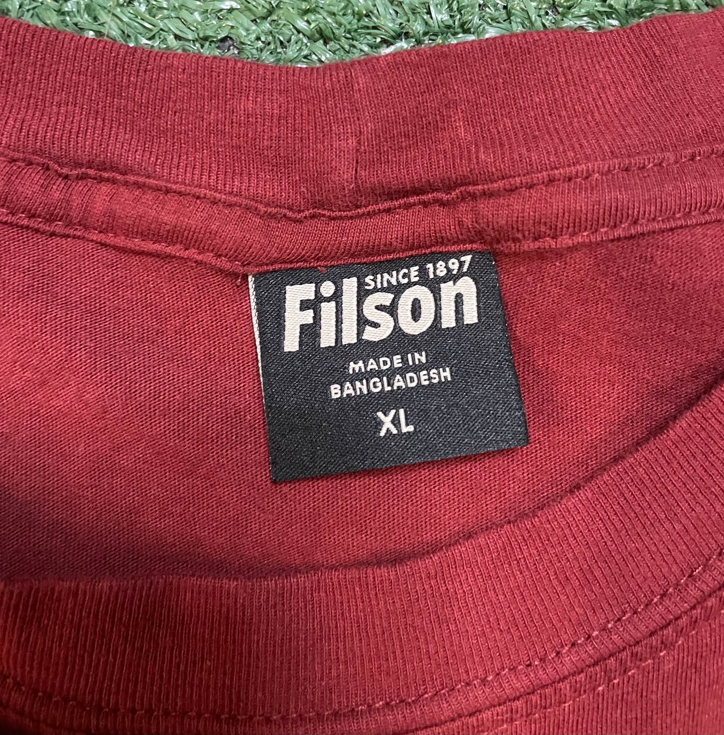 Filson red pocket tee