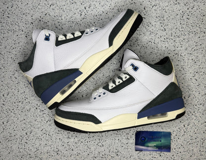 Jordan 3 A Ma Maniere Diffused Blue 10 Men/11.5 Women “Preowned”