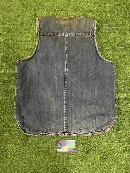 Vintage 1990s Big Ben Sherpa jean vest