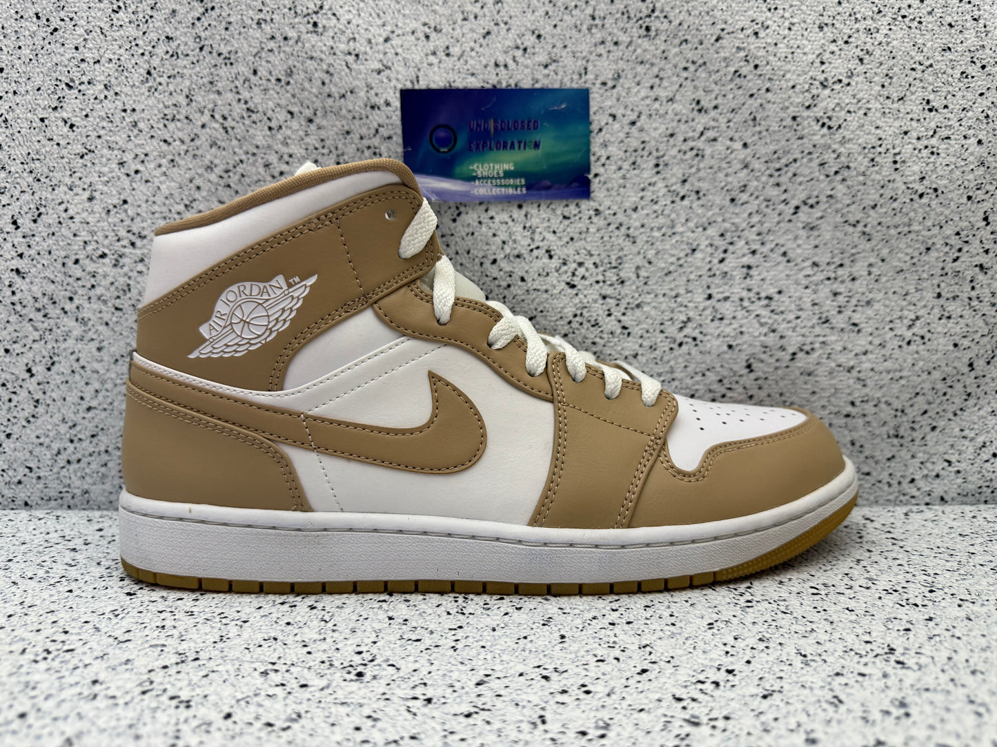Jordan 1 Mid Tan 11 Men/12.5 Women “Preowned”
