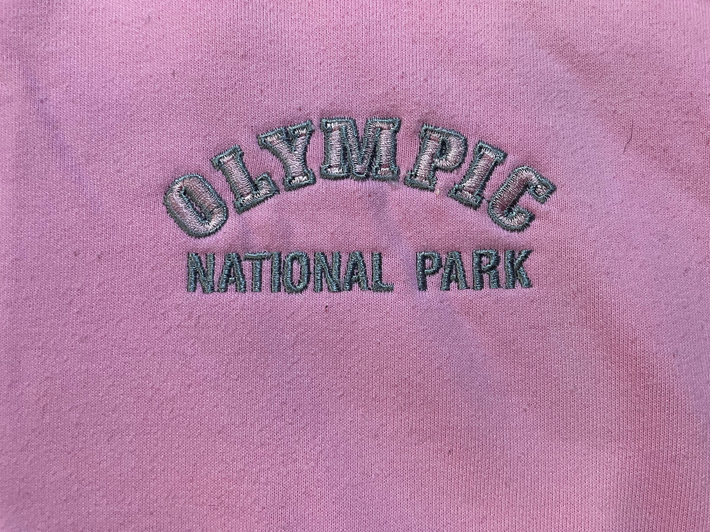 Olympic National Park pink and grey hoodie