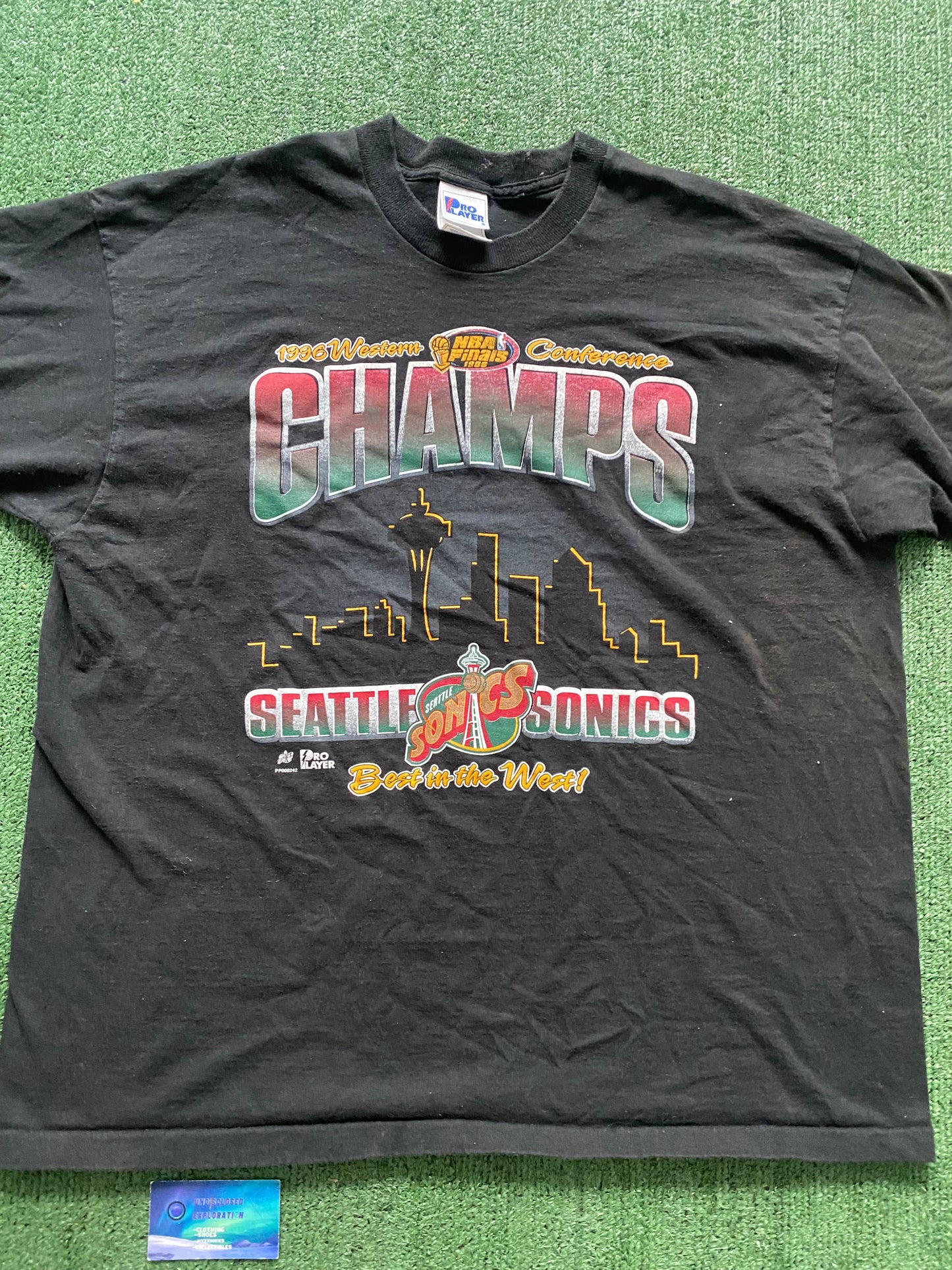 Vintage Seattle Supersonics 1996 Western Conference Champions T-shirt