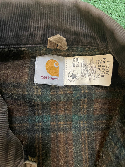 Vintage 1990s Carhartt Detroit Chestnut brown jacket