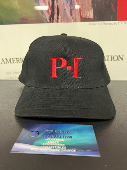 Vintage P•I black red hat