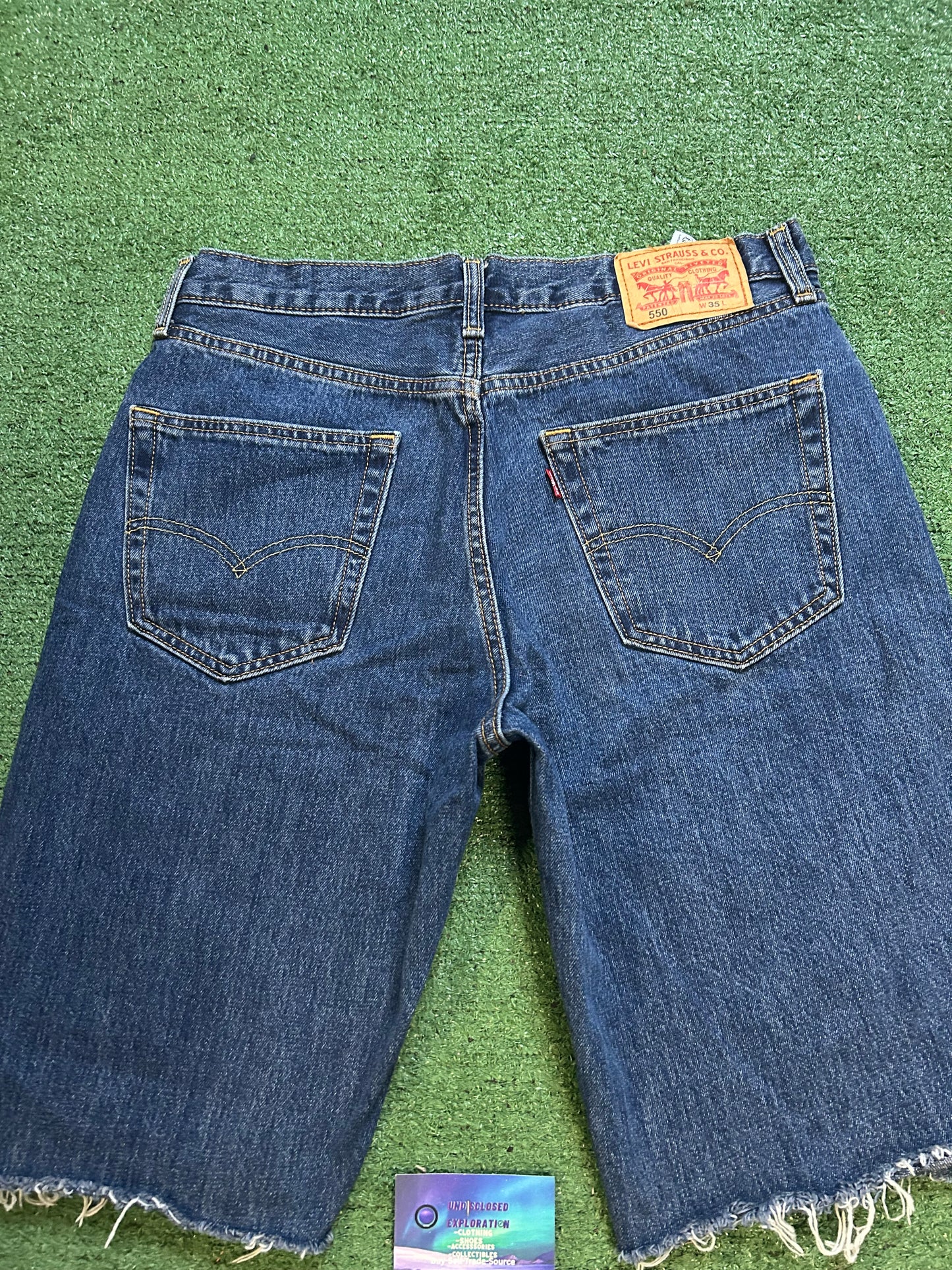 Levi 505 dark wash Jean shorts