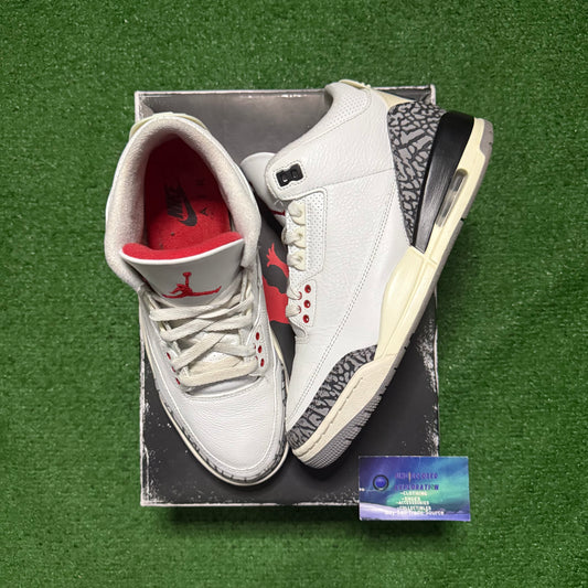 Jordan 3 White Cement Reimagined 8 Men/9.5 Women “Preowned”