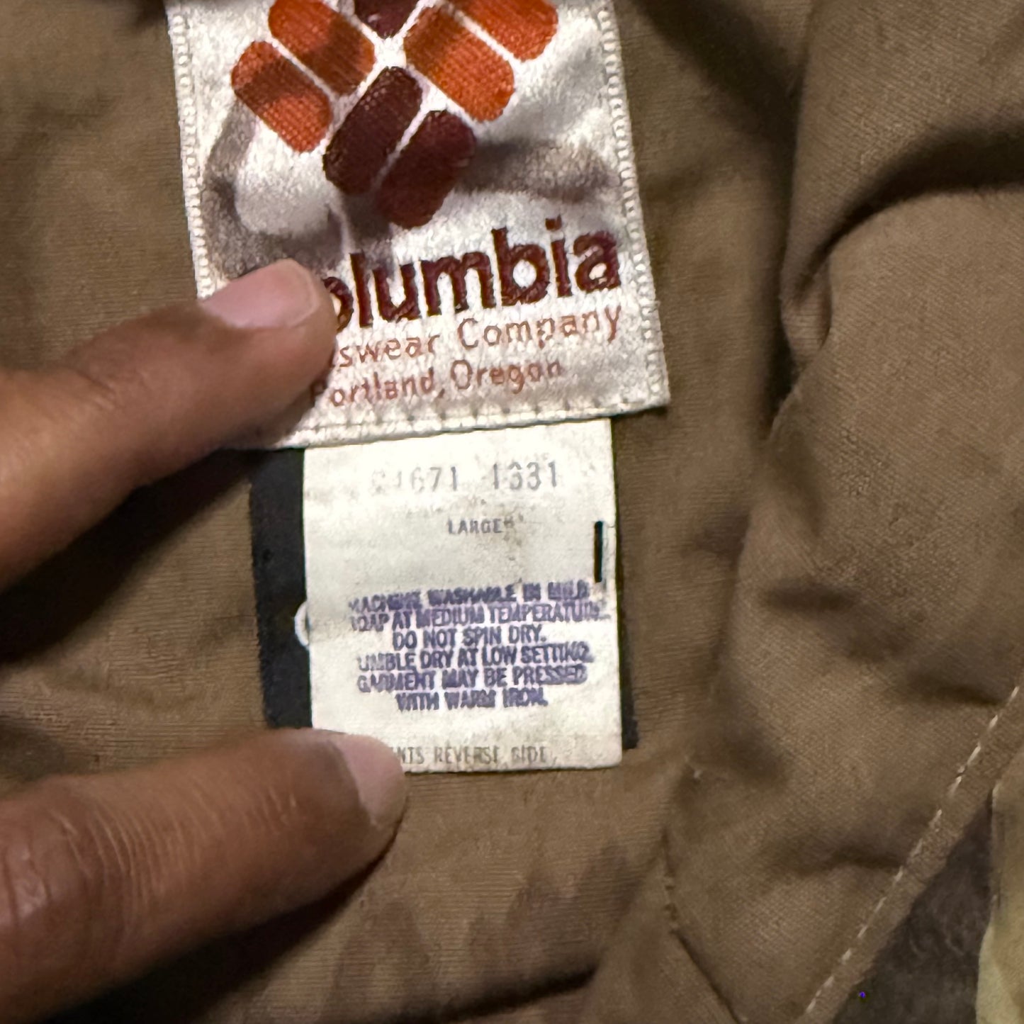 Vintage Columbia Goretex Camo Jacket