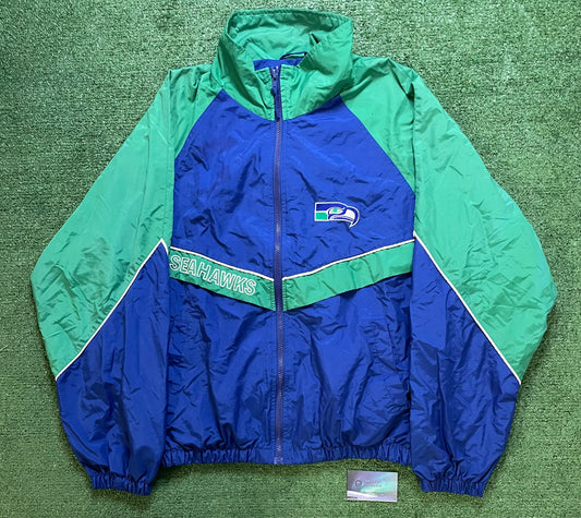 Vintage 1990s Seattle Seahawks windbreaker jacket