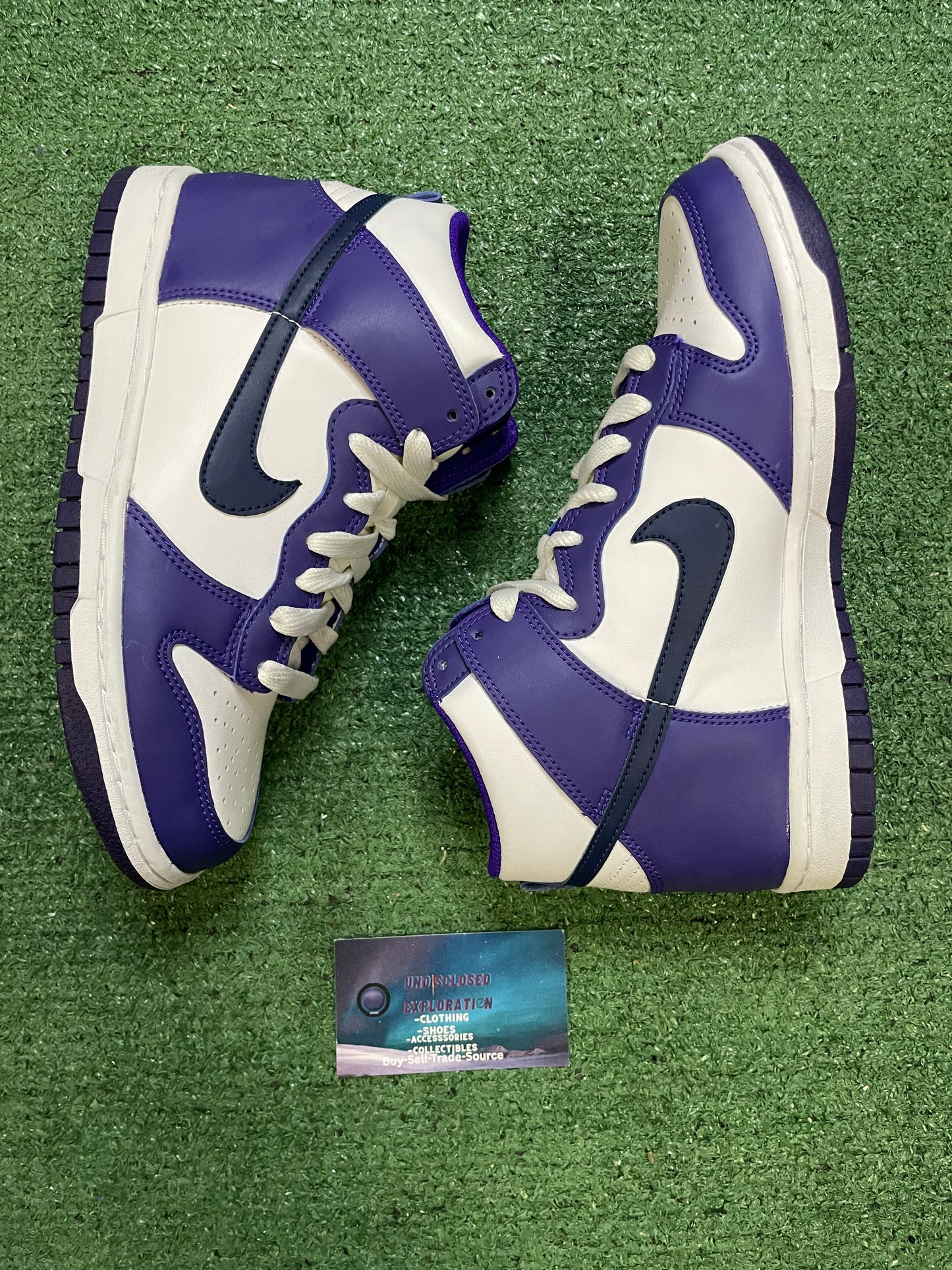 Nike dunk high midnight navy size 5.5youth/7women