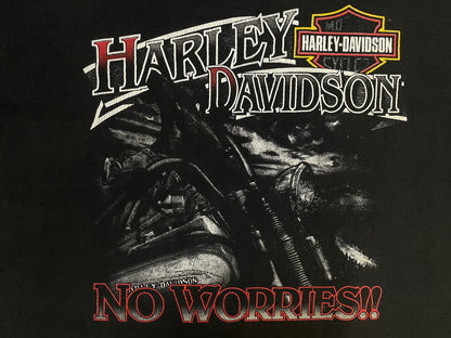 Vintage 1990s Harley Davidson motorcycles NO worries tee