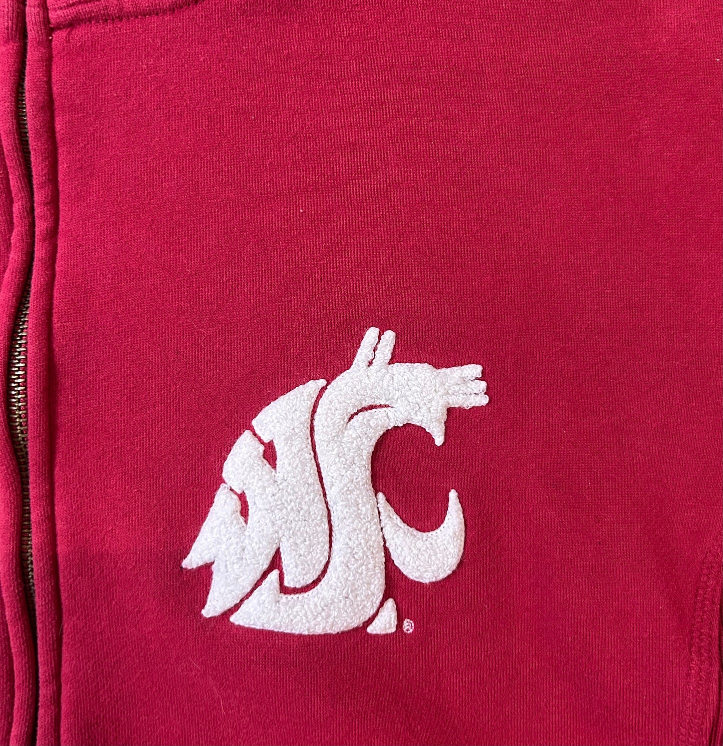 Vintage 2000s WSU Washington state cougars university zip up jacket