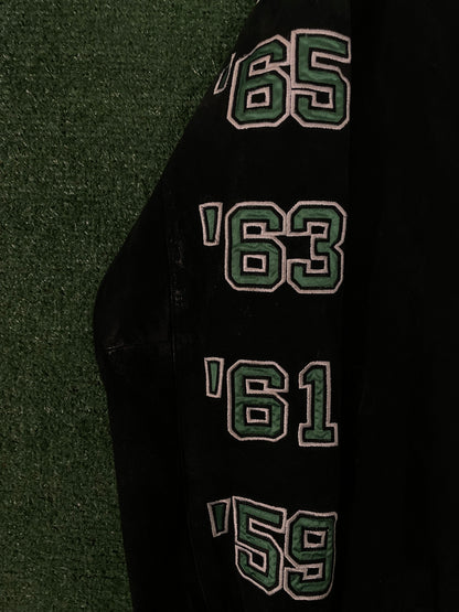 Vintage 2000s Boston Celtics suede jacket