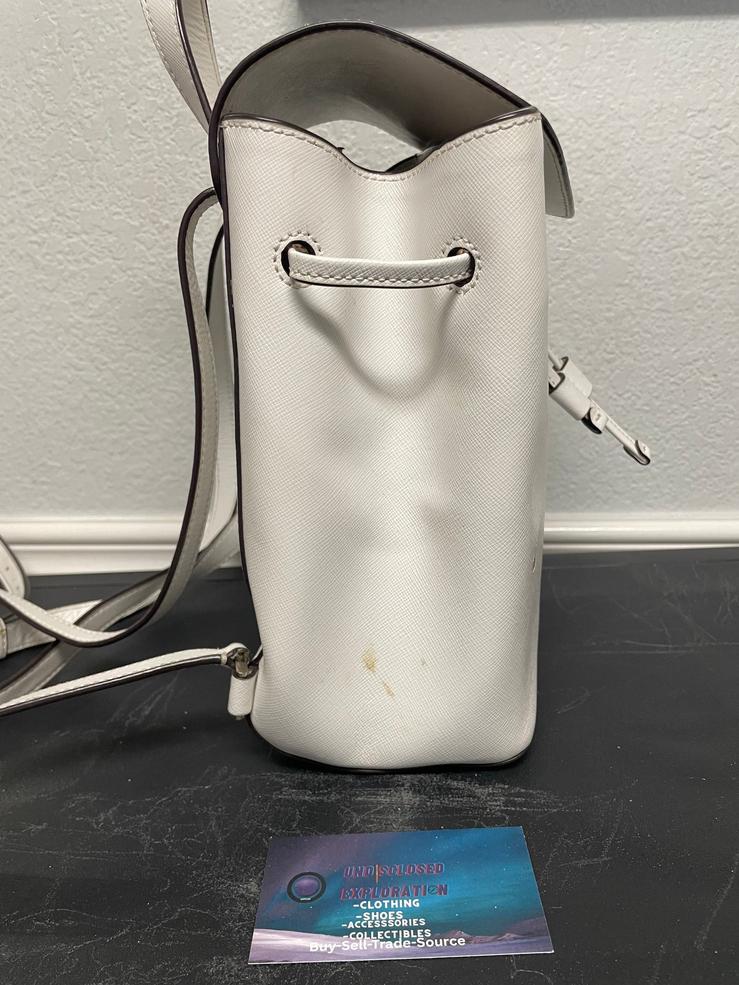 Kate Spade Lizzi white backpack