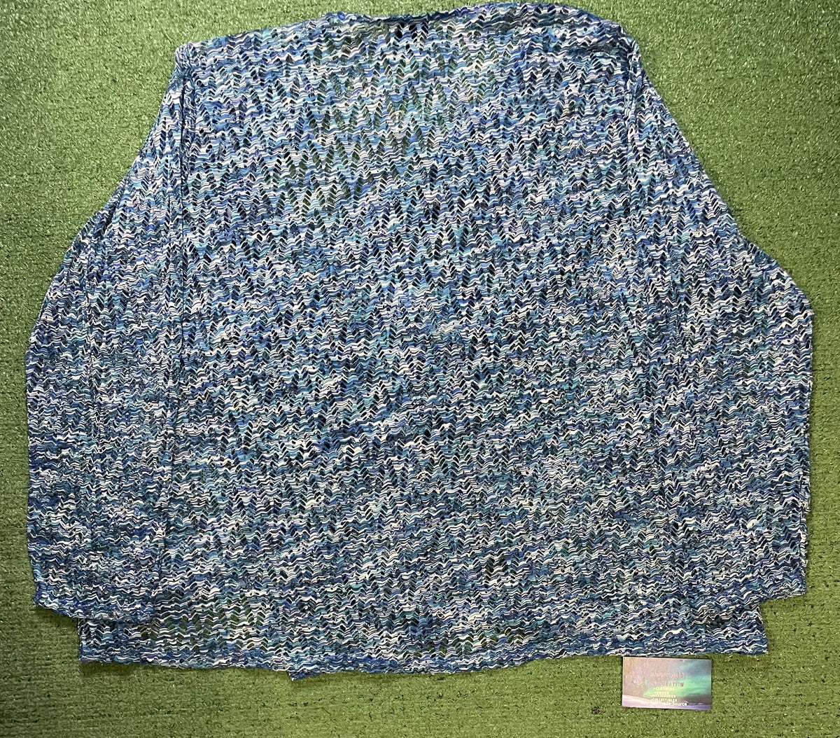 erika blue & white Cardigan