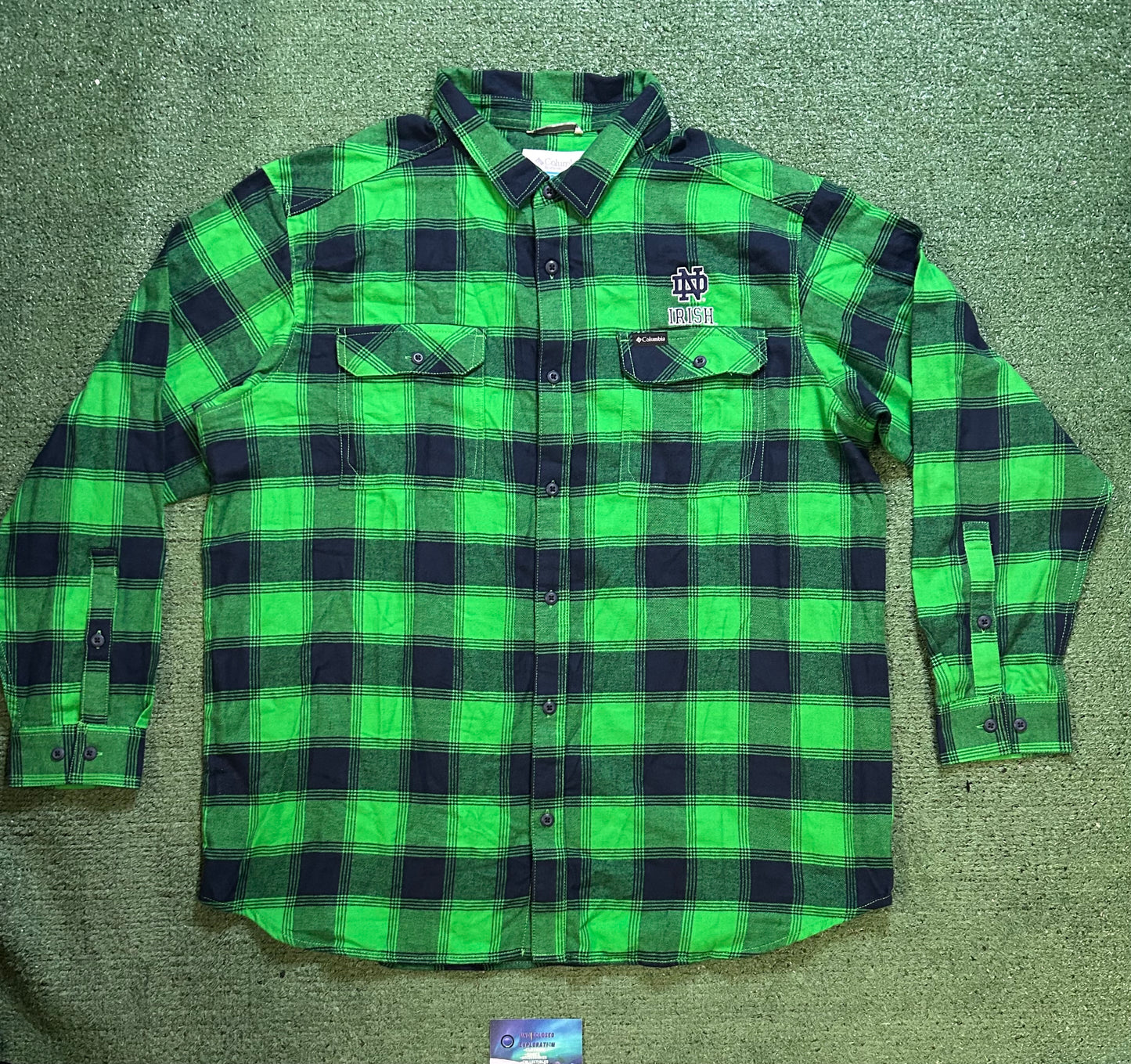 Columbia notre dame fighting Irish  embroidered flannel