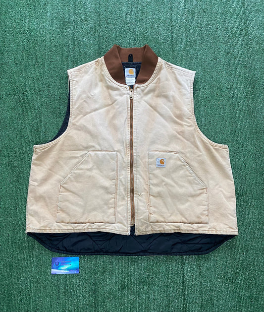 Vintage Carhartt tan vest