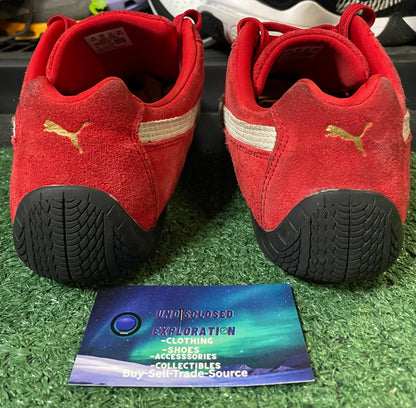 Puma red speedcat size 10.5men/12women