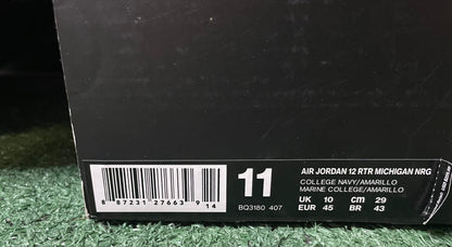 Air Jordan 12 Retro Michigan size 11men/12.5women