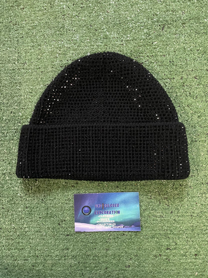 Sheisty Gem black rhinestone beanie