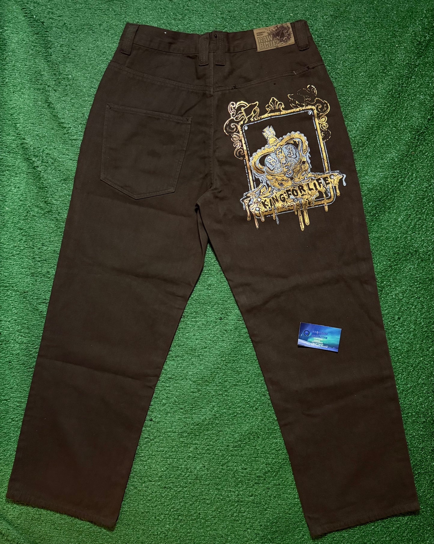 Vintage Raw Blue Jeans