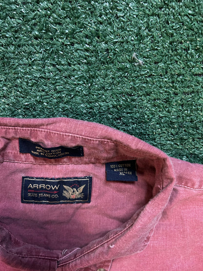 Vintage Arrow pink button up