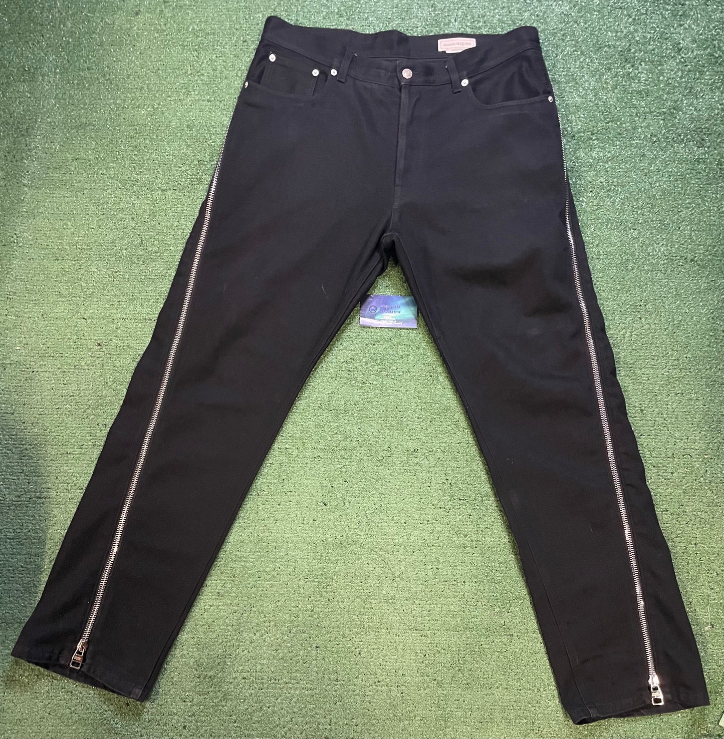 Alexander McQueen Zip Detail Jeans