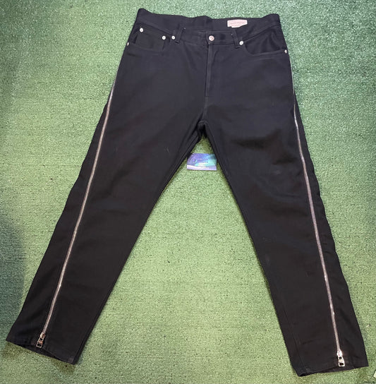 Alexander McQueen Zip Detail Jeans