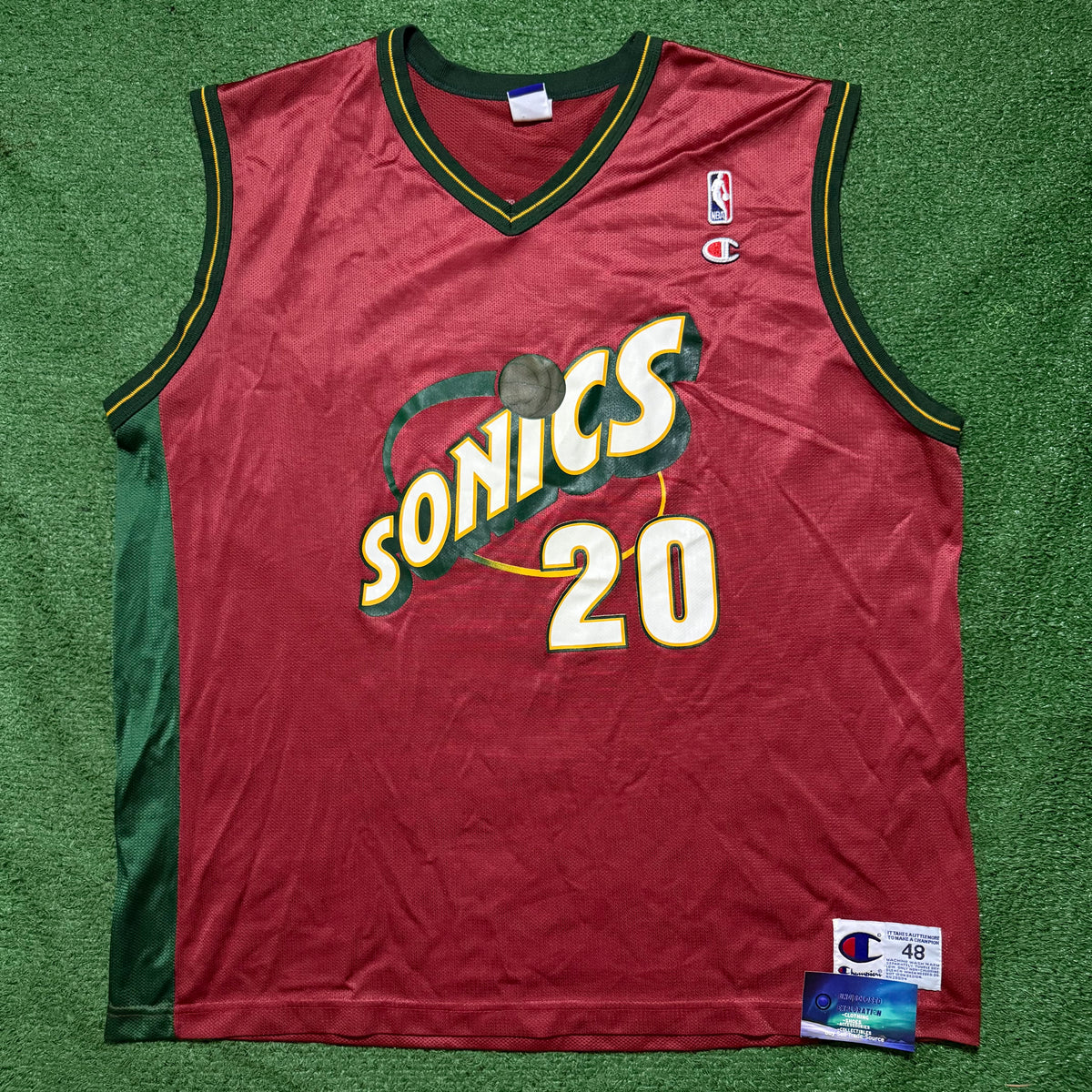 Vintage Seattle SuperSonics Gary Payton Alternate Champion Jersey