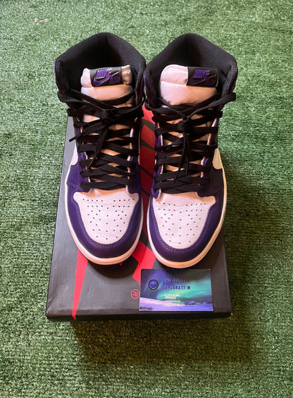 Jordan 1 High Court Purple size 8men/9.5women