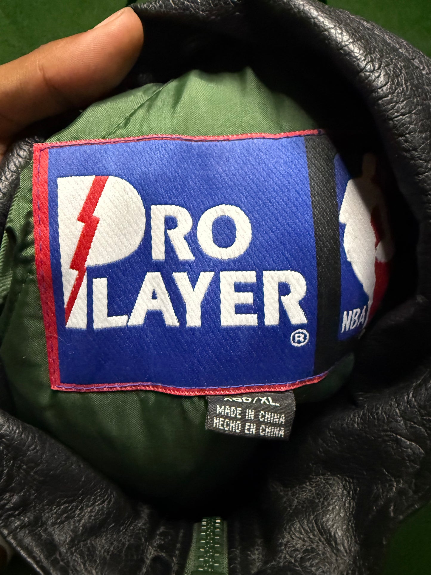 Vintage Seattle SuperSonics Leather Jacket Pro Player