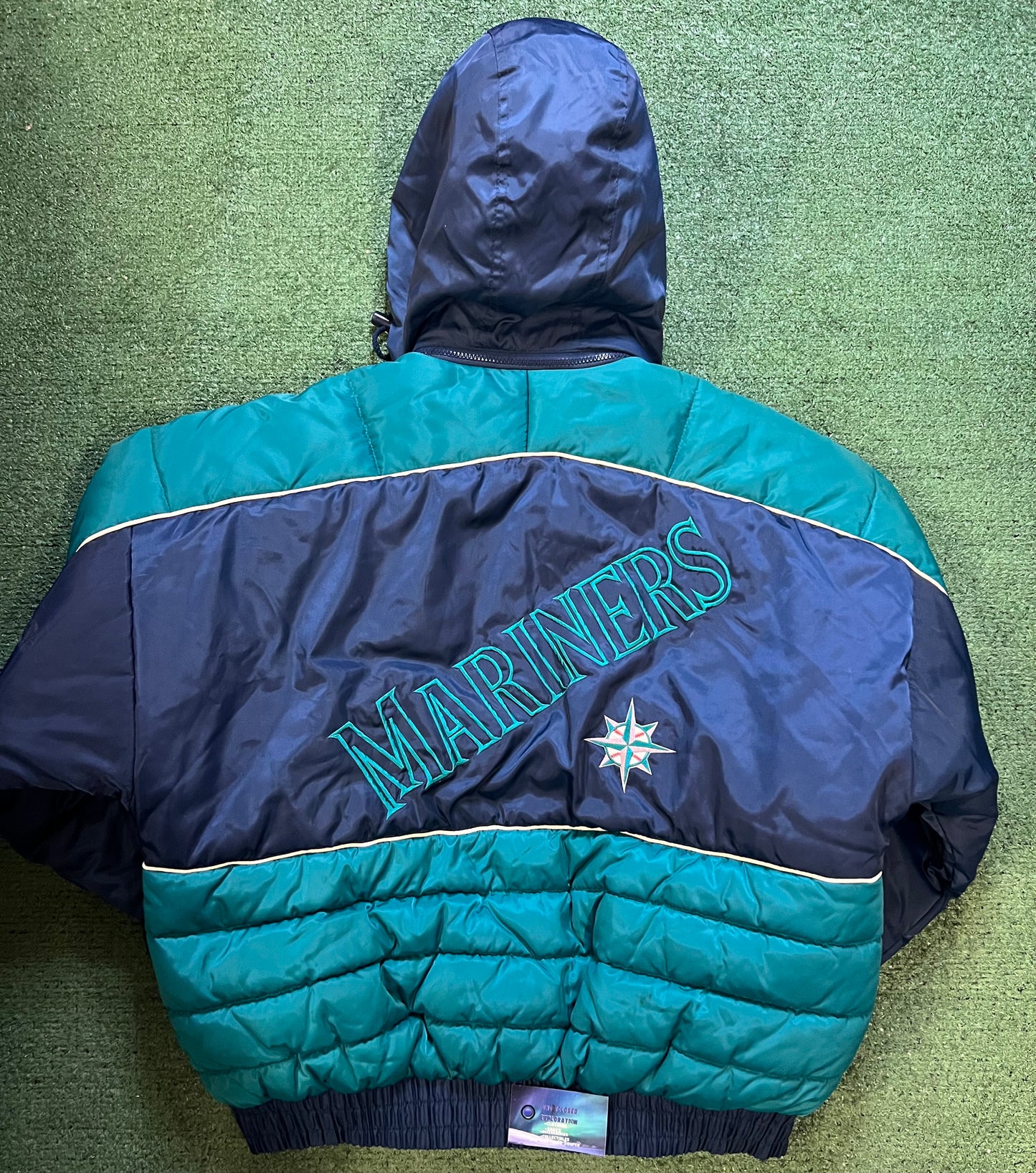 Vintage 1990s Seattle mariners pro player embroidered jacket