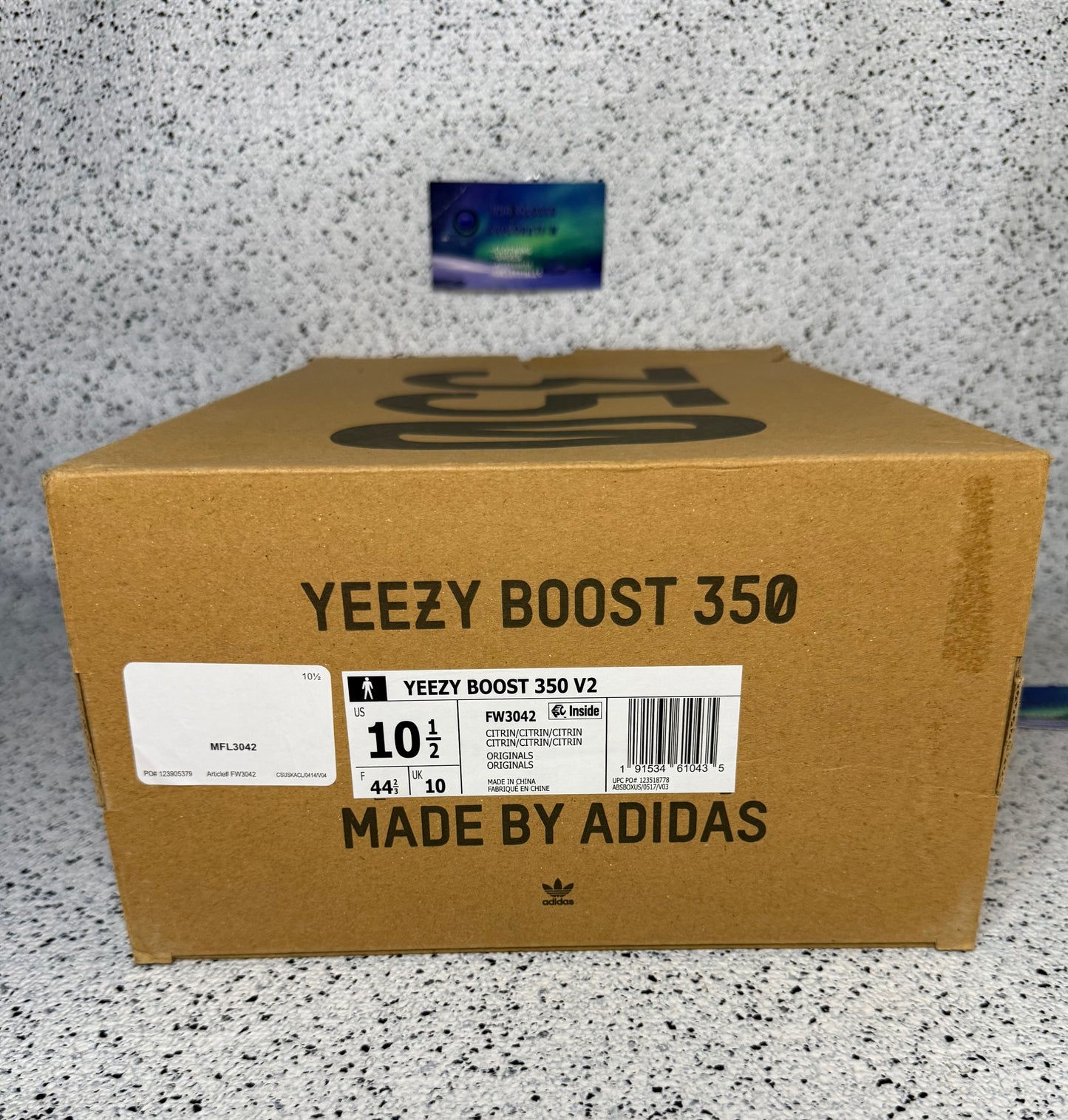 Adidas Yeezy 350 Citrin 10.5 Men/12 Women “Preowned”