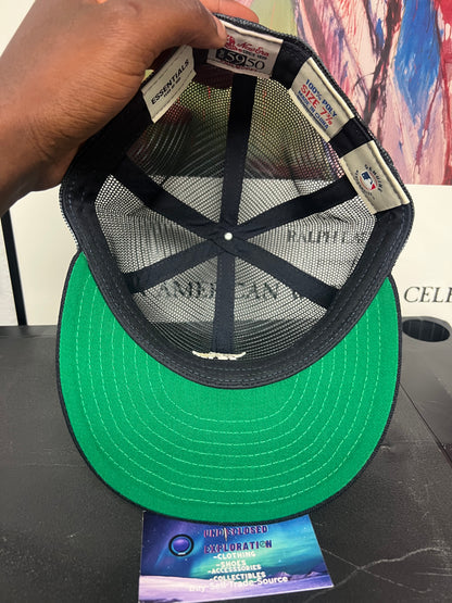 Fear of god essentials navy mesh X new era fitted hat