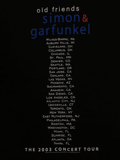 vintage 2000s Simon & Garfunkel Old Friends concert tour tee