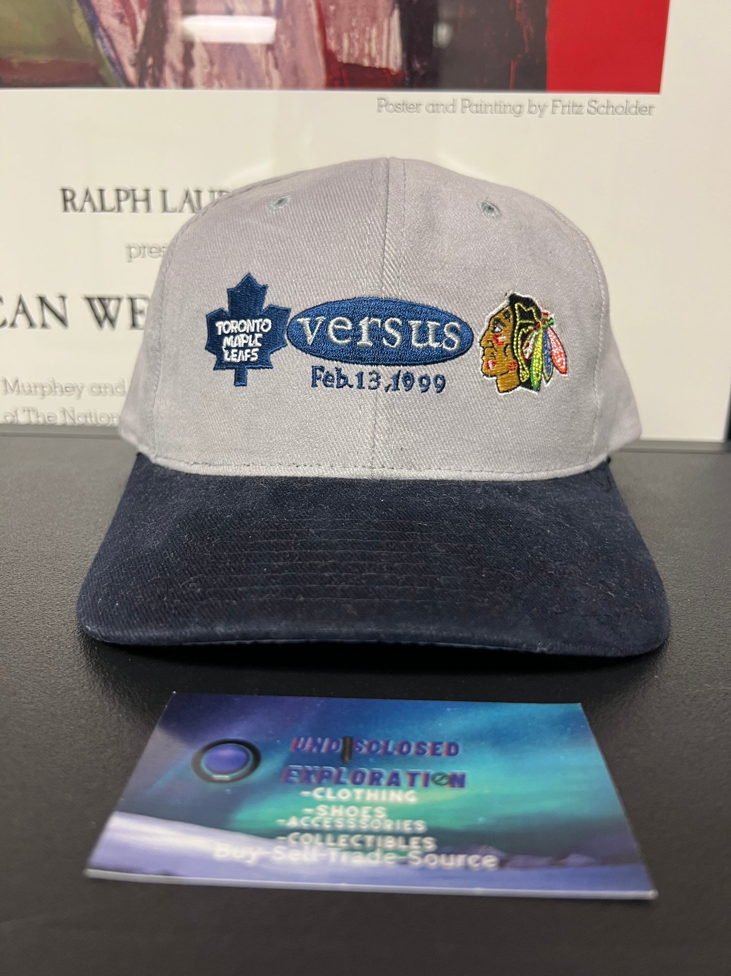 Vintage 1990s Toronto Maple Leafs Versus Chicago Blackhawks Starter Hat