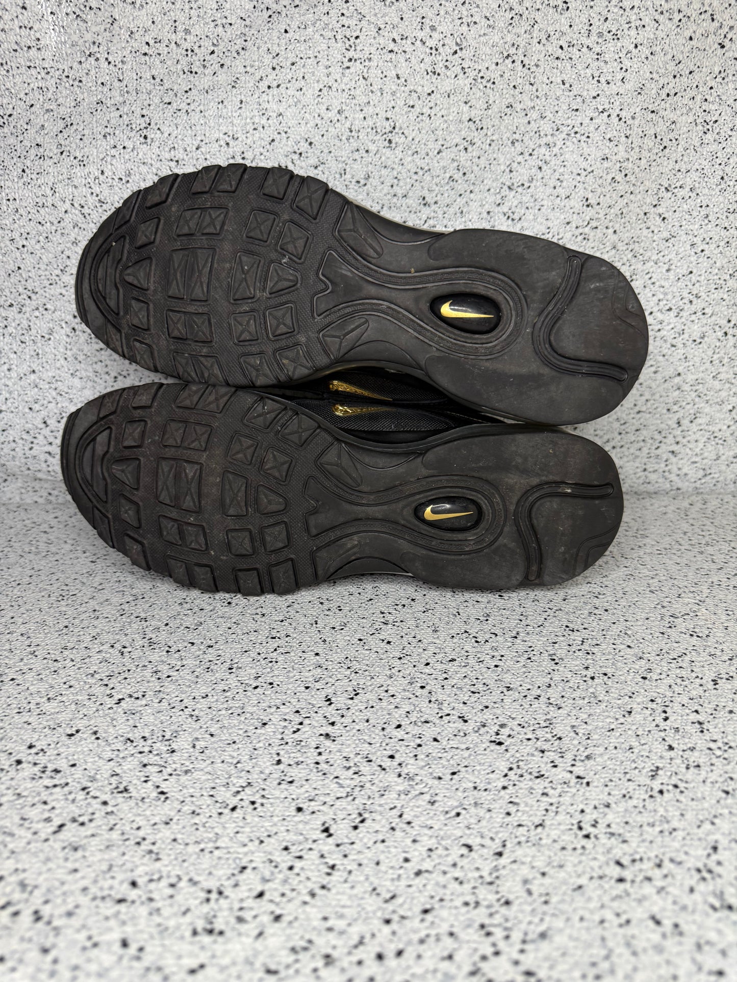 Nike Air Max 97 Black Gold 12 Men/13.5 Women “Preowned”