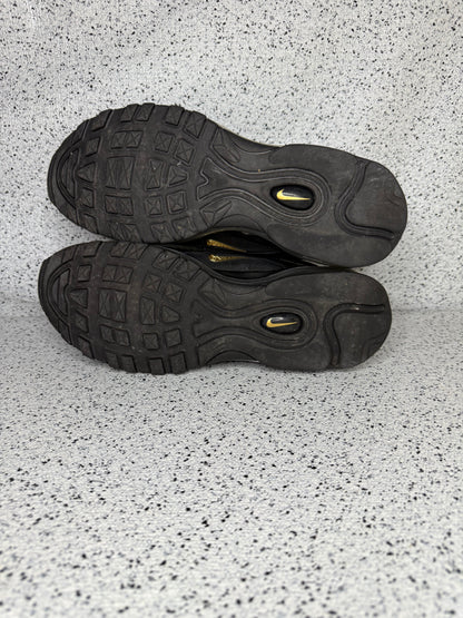 Nike Air Max 97 Black Gold 12 Men/13.5 Women “Preowned”